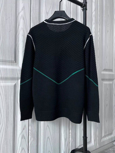 Мужской свитер Bottega Veneta мужской вязаная ткань черный 126812-4