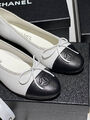 Балетки Chanel женский кожа белый 149323-2