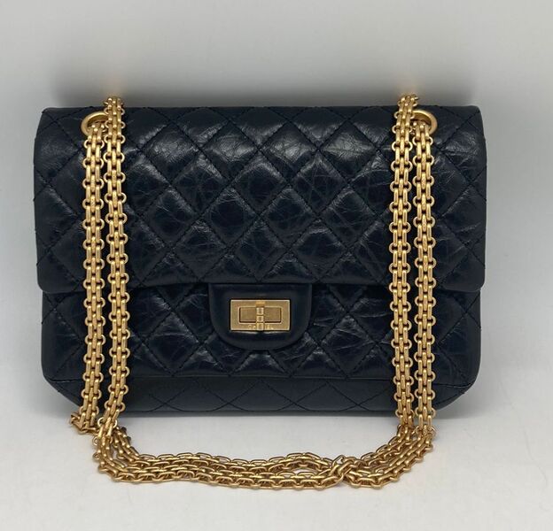Сумка Chanel Vintage 25 см женский кожа черный 102743