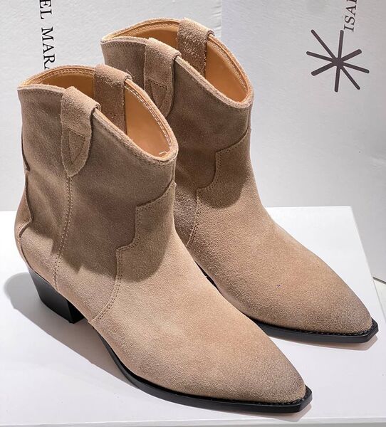 Ботильоны Isabel Marant женский замша песочный 160911