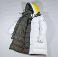 Мужской пуховик двусторонний Moncler мужской болотный 166525-4