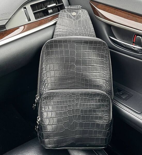 Мужская сумка слинг Louis Vuitton мужской кожа черный 113431
