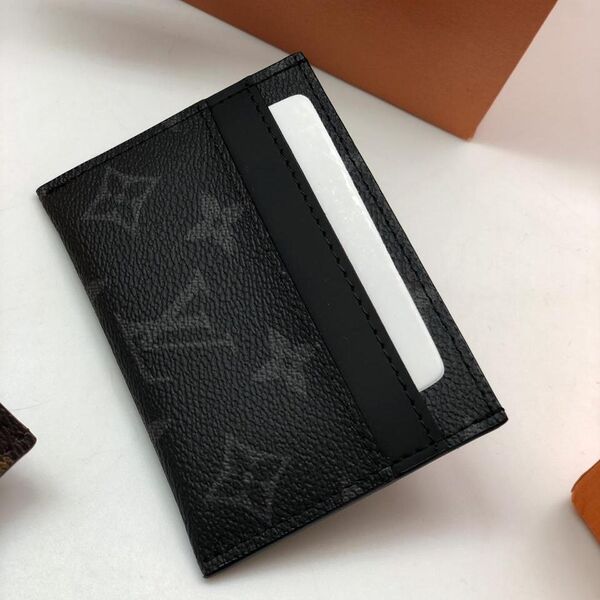 Держатель для карт Louis Vuitton Double женский канва черный 16485