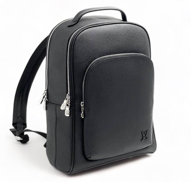 Мужской рюкзак Louis Vuitton мужской кожа черный 131373