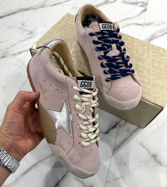 Кеды Golden Goose женский замша розовый 188929