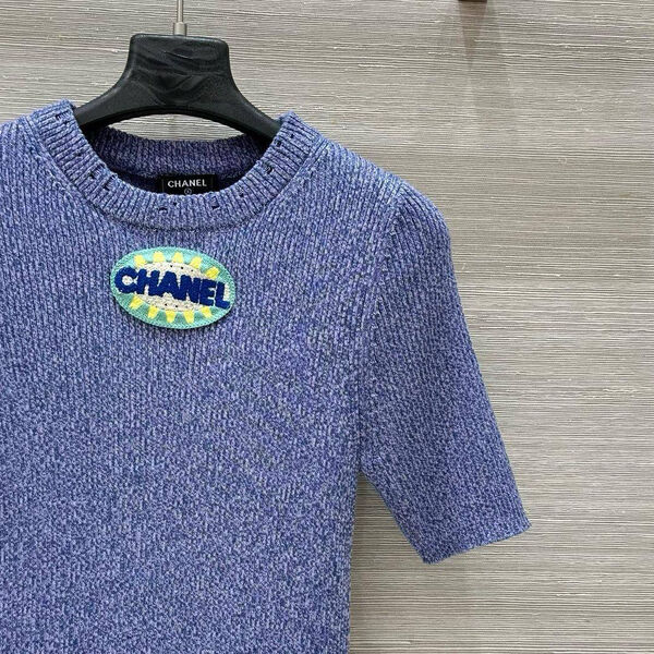Футболка Chanel женский синий 179920-2