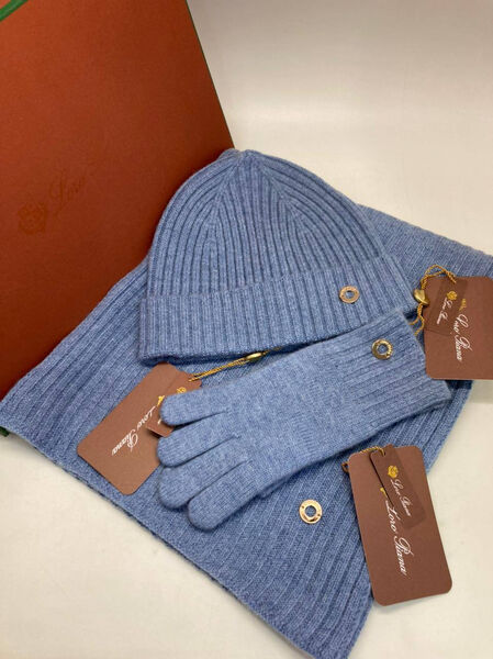 Комплект Loro Piana женский кашемир бирюзовый 164294