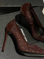Туфли Saint Laurent женский сетка 146210-4