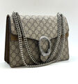 Сумка Gucci женский текстиль бежевый 98544-2