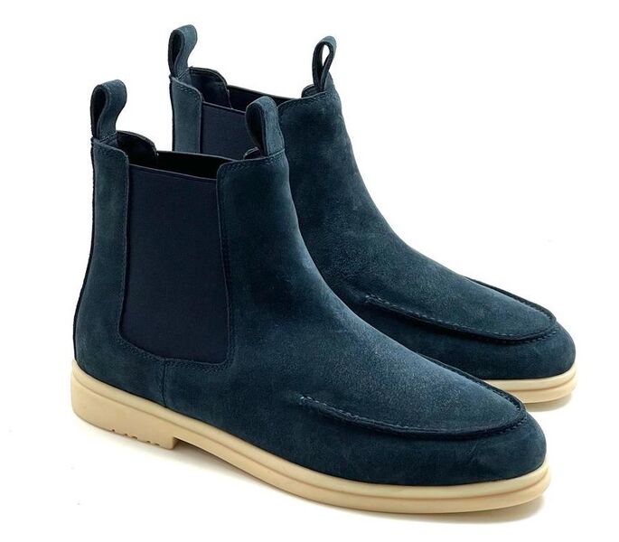 Мужские ботинки Loro Piana мужской замша бирюзовый 107818
