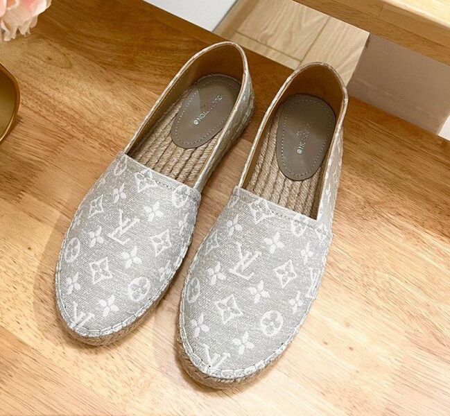 Эспадрильи Louis Vuitton женский текстиль графитовый 117497