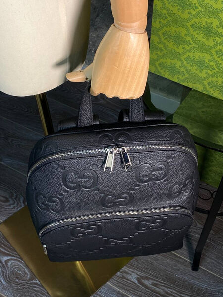 Мужской рюкзак Gucci мужской кожа черный 143072-10