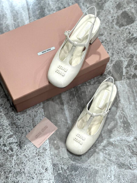 Туфли Miu Miu женский кожа белый 115031-2