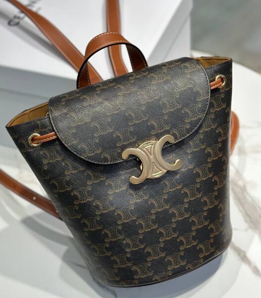 Рюкзак Celine женский канва черный 191299