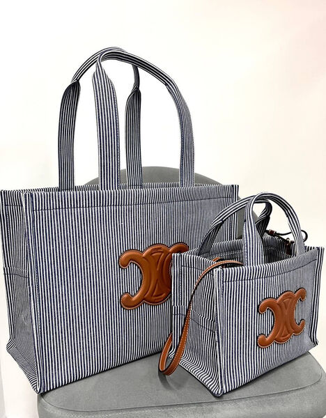 Сумка Celine женский текстиль графитовый 183950-4
