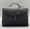 Мужской портфель Bottega Veneta мужской кожа черный 197812-1