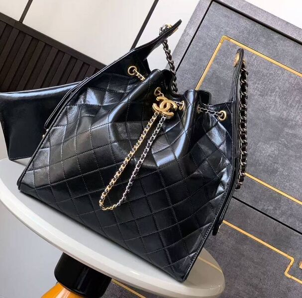 Сумка Chanel женский кожа черный 191148