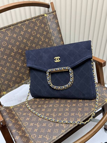 Chanel женский замша синий q0981002-1-2
