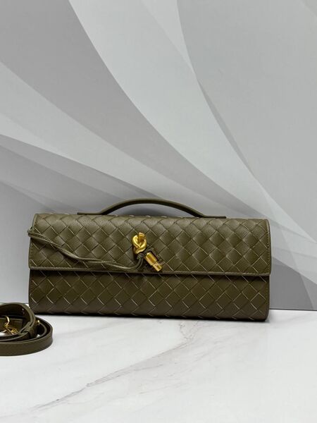 Сумка Bottega Veneta женский кожа болотный p0493683-1-2