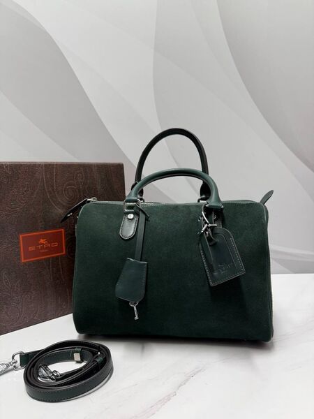 Сумка Etro женский замша болотный b8358102-1-2