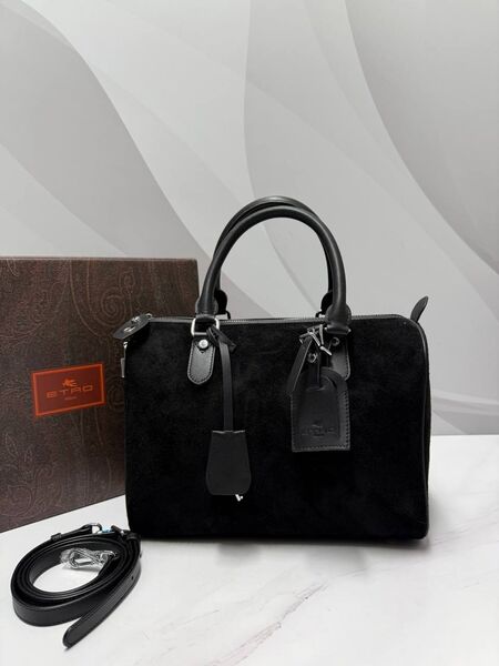Сумка Etro женский замша черный q6582126-1-2