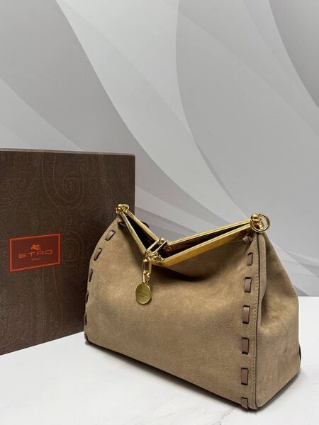 Сумка Etro женский замша бежевый k9274159-1-2