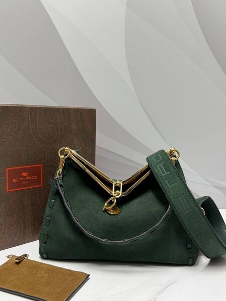 Сумка Etro женский замша болотный a1698261-1-2