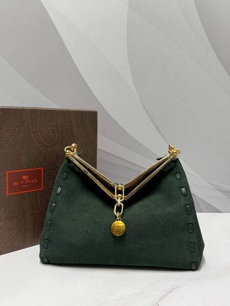 Сумка Etro женский замша болотный a1698261-1-3