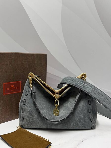 Сумка Etro женский замша графитовый k2476275-1-2
