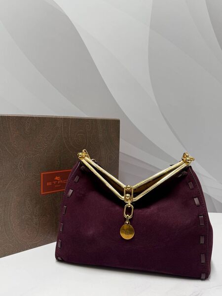 Сумка Etro женский замша бордовый k7115262-1-3