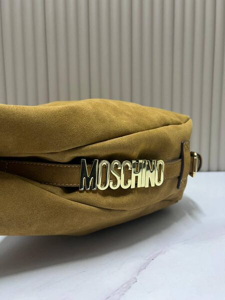 Сумка Moschino женский замша бежевый h1136788-1-4