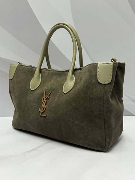 Сумка Saint Laurent женский замша болотный u3692716-1