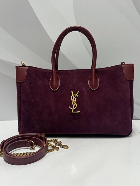 Сумка Saint Laurent женский замша бордовый v3680871-1-2