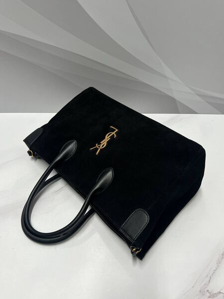 Сумка Saint Laurent женский замша черный p2551605-1-4
