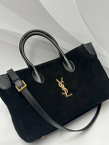 Сумка Saint Laurent женский замша черный p2551605-1-2