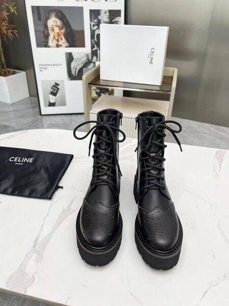 Ботинки Celine кожа черный f3319592-1-4