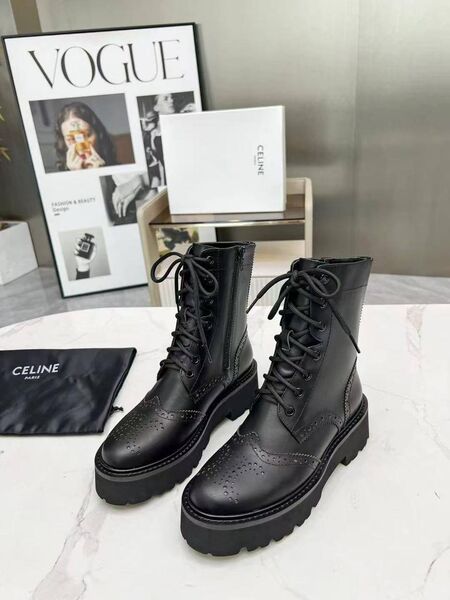 Ботинки Celine кожа черный f3319592-1-2