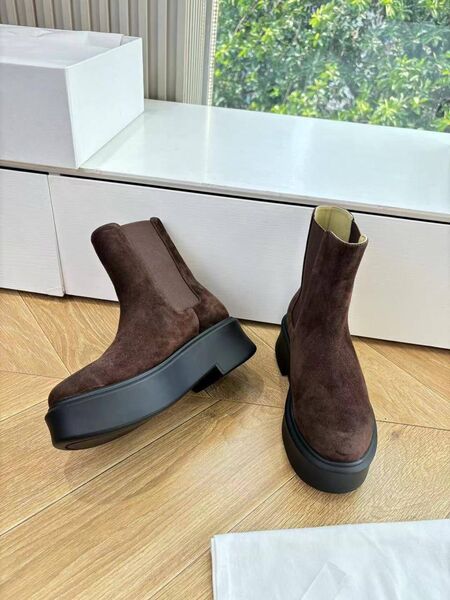Ботинки The Row Zipped Boot замша l7797721-1-2