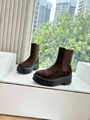 Ботинки The Row Zipped Boot замша l7797721-1-3