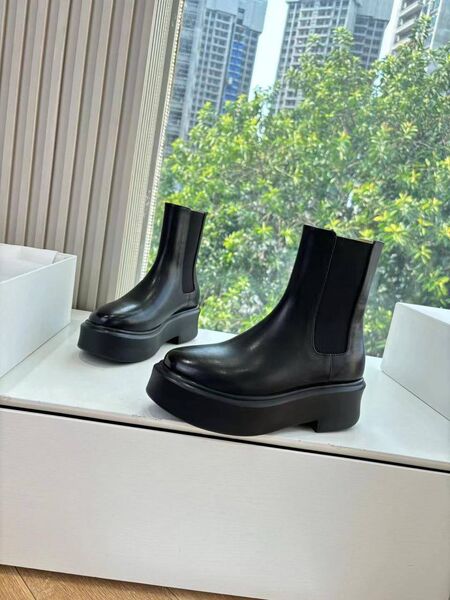Ботинки The Row Zipped Boot кожа черный m4594814-1-4