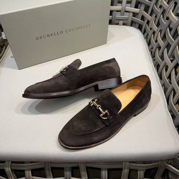 Мужские лоферы Brunello Cucinelli мужской замша c8299259-1-7