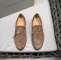 Мужские лоферы Brunello Cucinelli мужской замша бежевый h2916111-1-2