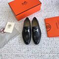 Мужские лоферы Hermès кожа w6659071-1-6