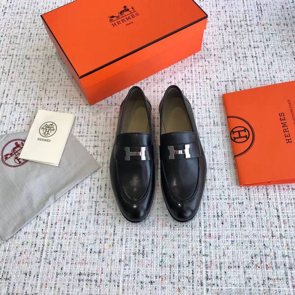Мужские лоферы Hermès кожа w6659071-1-6
