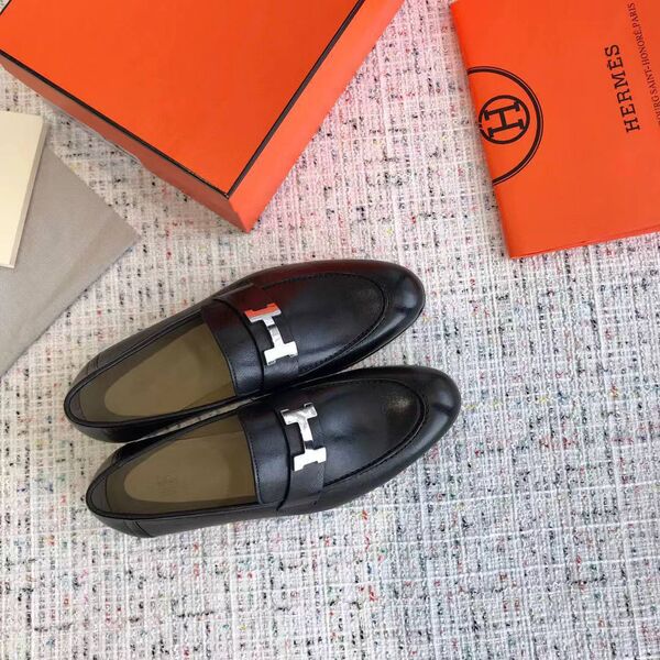 Мужские лоферы Hermès кожа w6659071-1-4