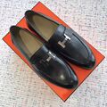 Мужские лоферы Hermès кожа w6659071-1-2