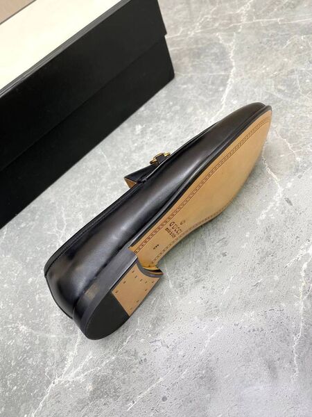 Мужские лоферы Gucci мужской кожа черный v2327611-1-5