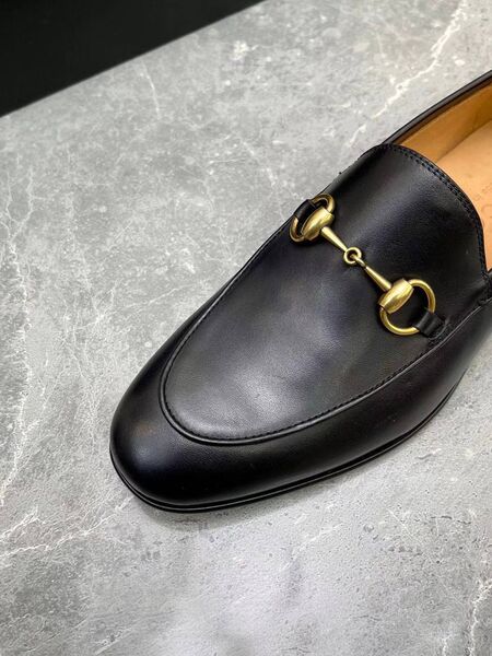 Мужские лоферы Gucci мужской кожа черный v2327611-1-4