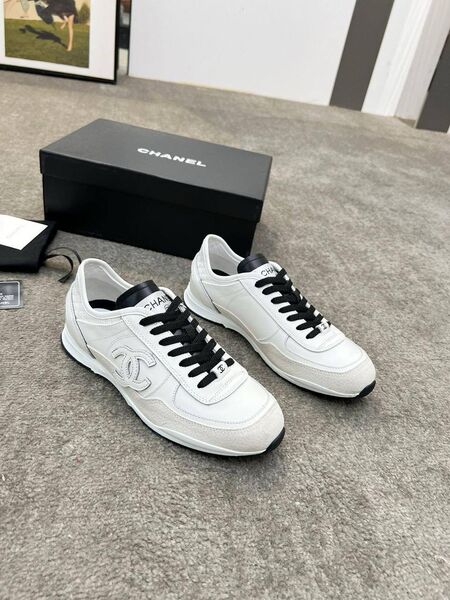 Кроссовки Chanel женский кожа белый h7668109-1-2