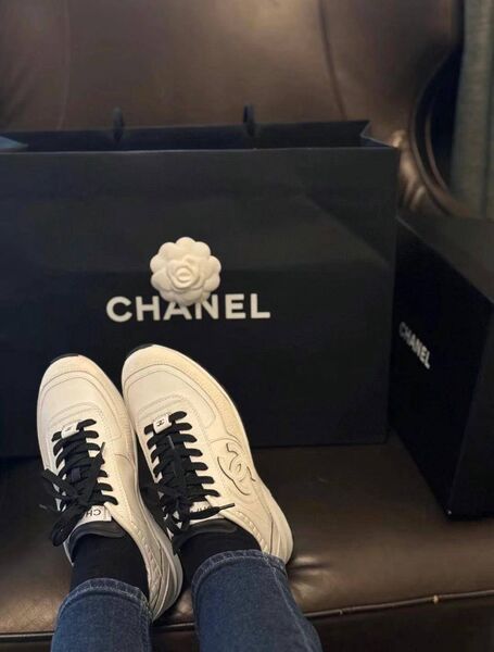 Кроссовки Chanel женский кожа белый h7668109-1-6